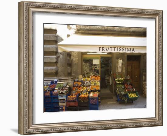 Grocery Store, Cortona, Tuscany, Italy, Euope-Angelo Cavalli-Framed Photographic Print