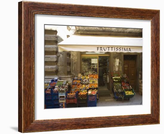 Grocery Store, Cortona, Tuscany, Italy, Euope-Angelo Cavalli-Framed Photographic Print