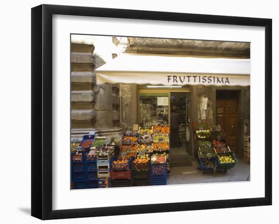 Grocery Store, Cortona, Tuscany, Italy, Euope-Angelo Cavalli-Framed Photographic Print