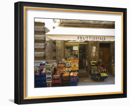 Grocery Store, Cortona, Tuscany, Italy, Euope-Angelo Cavalli-Framed Photographic Print