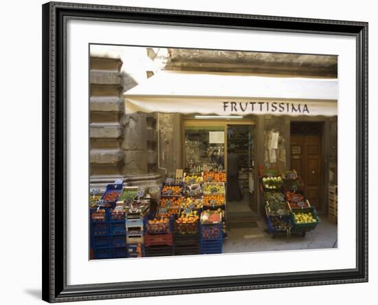 Grocery Store, Cortona, Tuscany, Italy, Euope-Angelo Cavalli-Framed Photographic Print