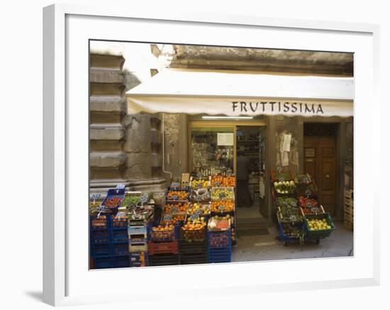 Grocery Store, Cortona, Tuscany, Italy, Euope-Angelo Cavalli-Framed Photographic Print