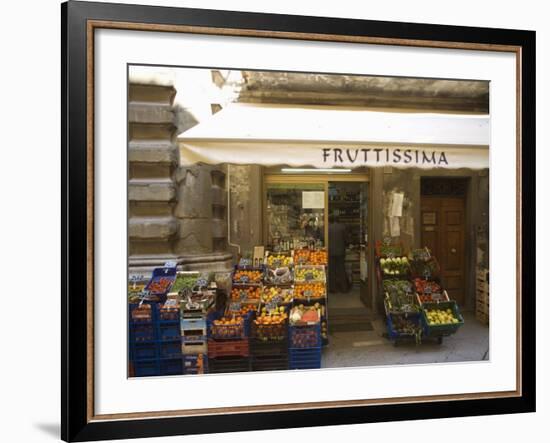 Grocery Store, Cortona, Tuscany, Italy, Euope-Angelo Cavalli-Framed Photographic Print