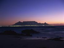 Table Mountain at Dusk, Cape Town, South Africa, Africa-Groenendijk Peter-Framed Photographic Print