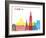 Groningen Skyline Pop-paulrommer-Framed Art Print