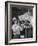 Groom Cleaning Horse's Teeth During Filming of the Movie "The Ziegfeld Follies"-John Florea-Framed Photographic Print