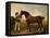 Groom Feeding a Bay Hunter in a Landscape-George Stubbs-Framed Premier Image Canvas