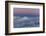 Groomer at Dusk at Whitefish Mountain Resort in Whitefish, Montana, Usa-Chuck Haney-Framed Photographic Print