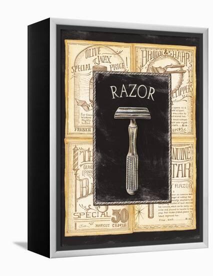 Grooming Razor-Charlene Audrey-Framed Stretched Canvas