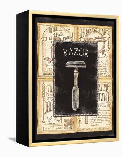 Grooming Razor-Charlene Audrey-Framed Stretched Canvas