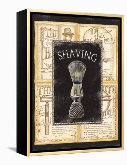 Grooming Shaving-Charlene Audrey-Framed Stretched Canvas