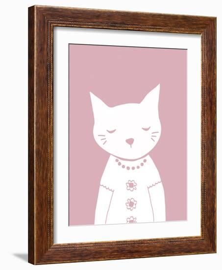 Groovy Cat - Mini-Lottie Fontaine-Framed Art Print