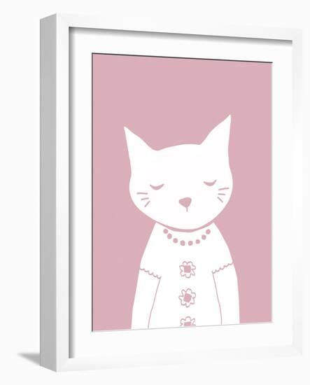 Groovy Cat - Mini-Lottie Fontaine-Framed Art Print