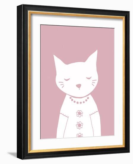 Groovy Cat - Mini-Lottie Fontaine-Framed Art Print