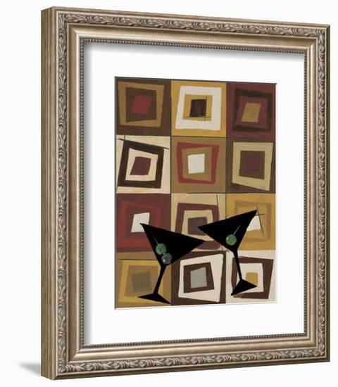 Groovy Martini II-Celeste Peters-Framed Giclee Print