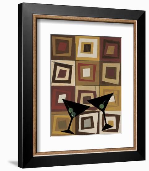 Groovy Martini II-Celeste Peters-Framed Giclee Print