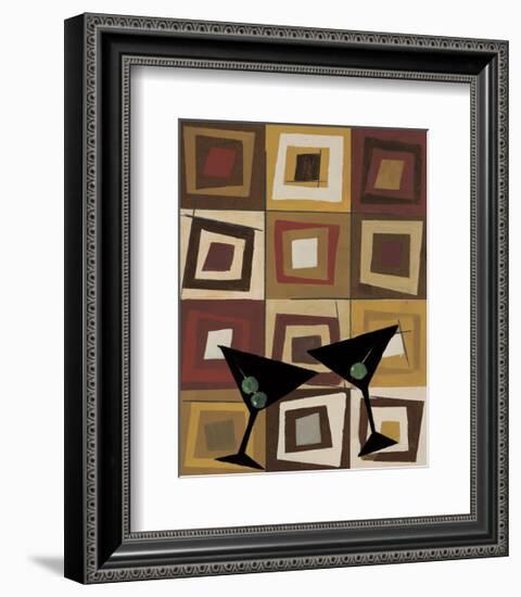 Groovy Martini II-Celeste Peters-Framed Giclee Print