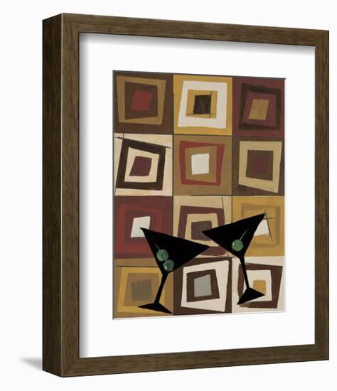 Groovy Martini II-Celeste Peters-Framed Giclee Print