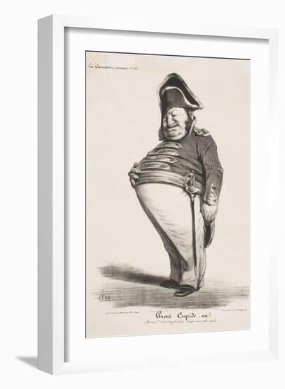 Gros Cupide, Va!-Honore Daumier-Framed Giclee Print