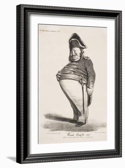 Gros Cupide, Va!-Honore Daumier-Framed Giclee Print