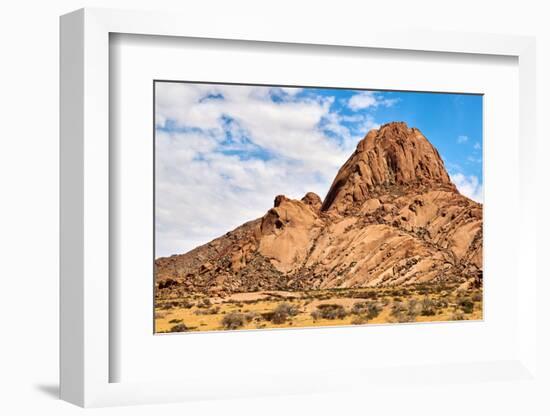Gross Spitzkoppe Peak, a granite inselberg, Namibia-Eric Baccega-Framed Photographic Print