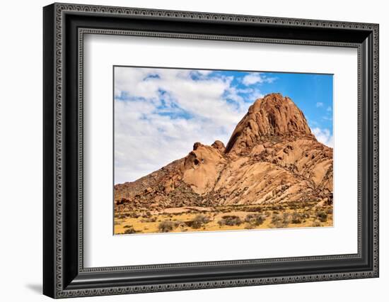 Gross Spitzkoppe Peak, a granite inselberg, Namibia-Eric Baccega-Framed Photographic Print