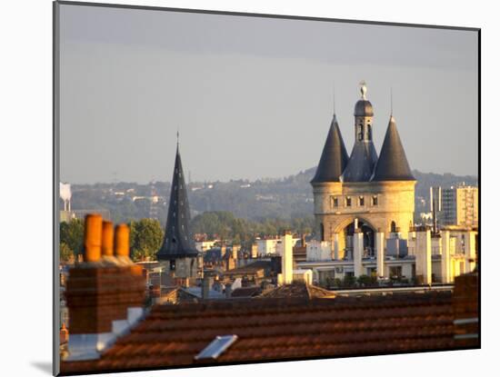 Grosse Cloche (Great Bell) Belfry, View Over the Rooftops, Bordeaux, France-Per Karlsson-Mounted Photographic Print
