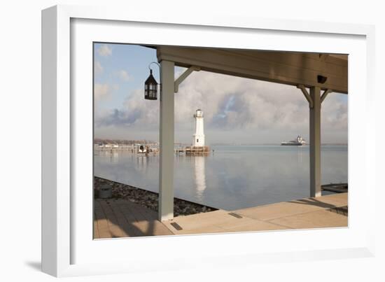 Grosse Ile Lighthouse #1, Detroit, Michigan ‘09-Monte Nagler-Framed Photographic Print