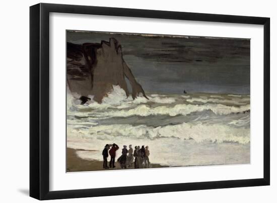 Grosse Mer À Etretat-Claude Monet-Framed Giclee Print
