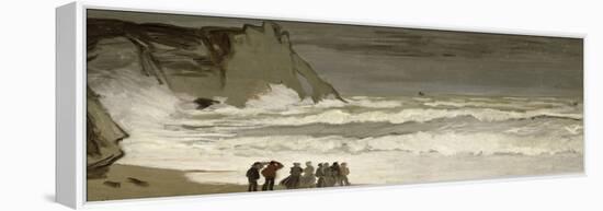 Grosse mer ?tretat-Claude Monet-Framed Premier Image Canvas