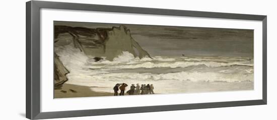 Grosse mer ?tretat-Claude Monet-Framed Giclee Print