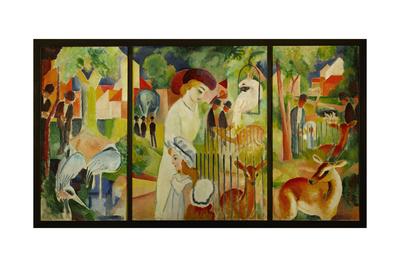 Grosser Zoologischer Garten Canvas Giclee Print By August Macke