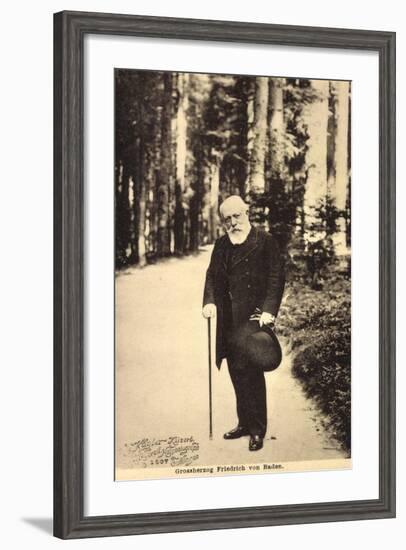 Großherzog Friedrich Von Baden Beim Spaziergang-null-Framed Giclee Print