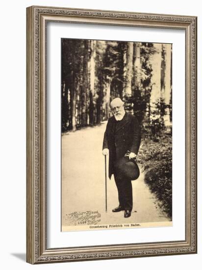 Großherzog Friedrich Von Baden Beim Spaziergang-null-Framed Giclee Print