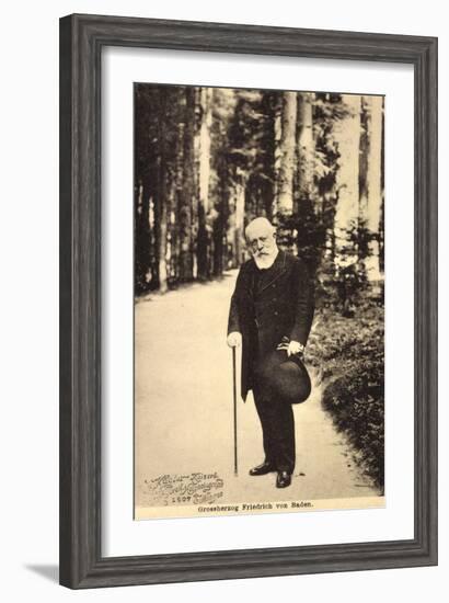 Großherzog Friedrich Von Baden Beim Spaziergang-null-Framed Giclee Print