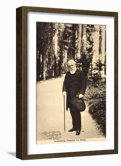 Großherzog Friedrich Von Baden Beim Spaziergang-null-Framed Giclee Print