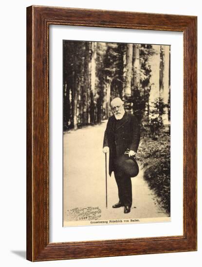 Großherzog Friedrich Von Baden Beim Spaziergang-null-Framed Giclee Print