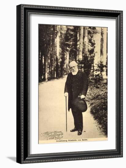 Großherzog Friedrich Von Baden Beim Spaziergang-null-Framed Giclee Print