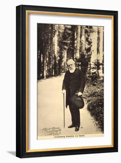 Großherzog Friedrich Von Baden Beim Spaziergang-null-Framed Giclee Print