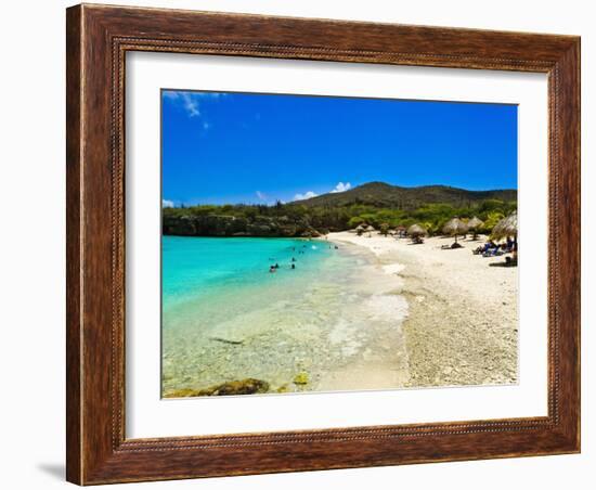 Grote Knip Beach, Curacao, Netherlands Antilles, West Indies, Caribbean, Central America-Michael DeFreitas-Framed Photographic Print