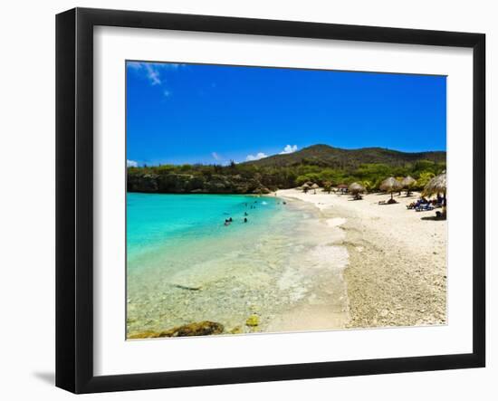 Grote Knip Beach, Curacao, Netherlands Antilles, West Indies, Caribbean, Central America-Michael DeFreitas-Framed Photographic Print