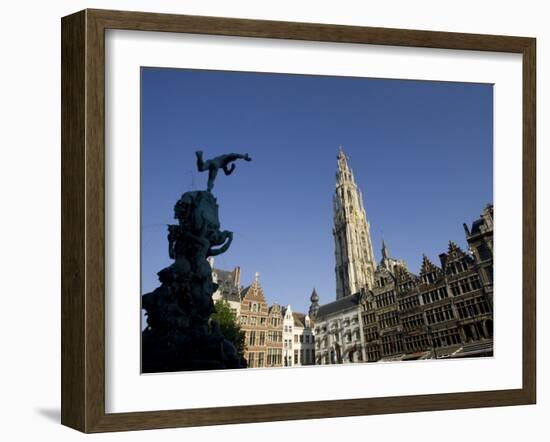 Grote Markt, Antwerp, Belgium, Europe-Olivieri Oliviero-Framed Photographic Print