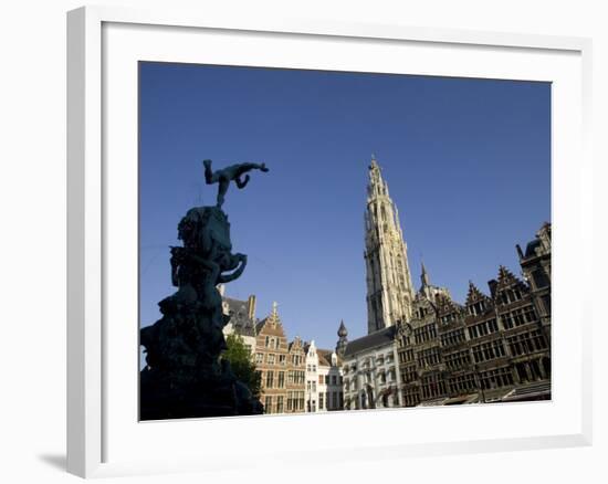 Grote Markt, Antwerp, Belgium, Europe-Olivieri Oliviero-Framed Photographic Print