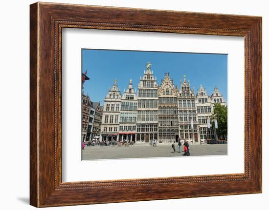 Grote Markt Guildhalls, Antwerp, Belgium, Europe-Carlo Morucchio-Framed Photographic Print