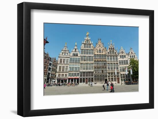 Grote Markt Guildhalls, Antwerp, Belgium, Europe-Carlo Morucchio-Framed Photographic Print