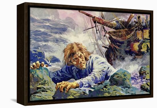 Grotius Died Escaping from a Shipwreck on His Way Back to Holland-null-Framed Premier Image Canvas