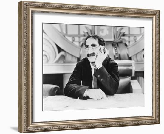 Groucho Marx, Duck Soup, 1933-null-Framed Photographic Print