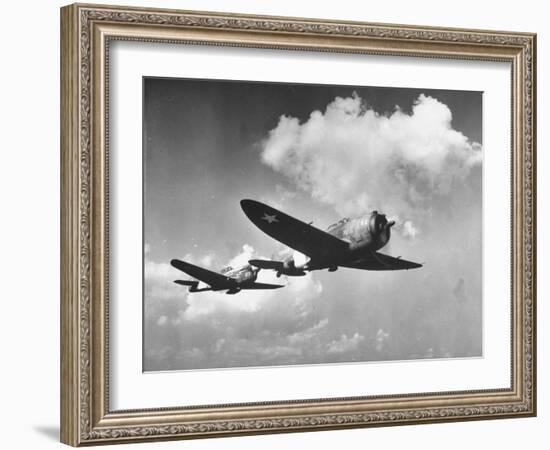 Ground Air Support Maneuvers-Dmitri Kessel-Framed Photographic Print