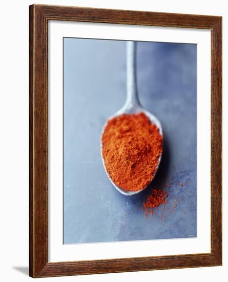 Ground Paprika on Spoon-Maja Smend-Framed Photographic Print