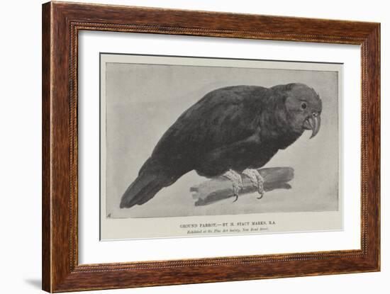 Ground Parrot-Henry Stacey Marks-Framed Giclee Print